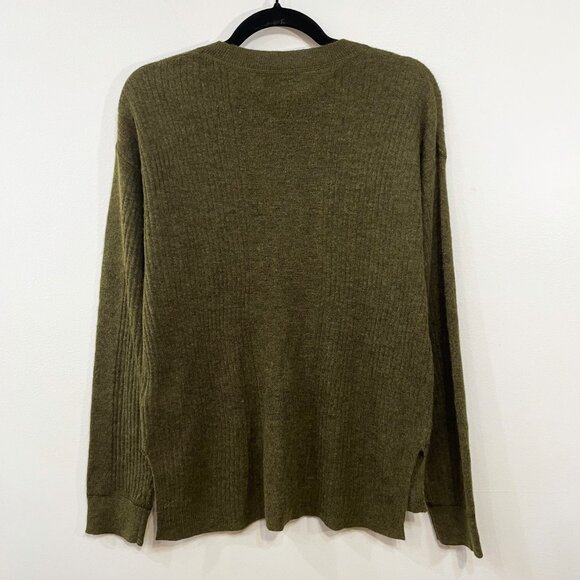New Madewell Alpaca Blend Sweater Olive Small $110 - Picture 4 of 9